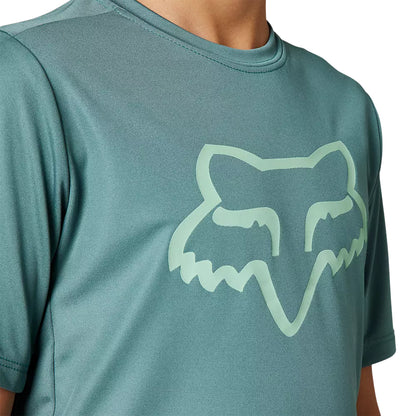Polera Bicicleta Niño Ranger Celeste Fox polera bicicleta fox mtb