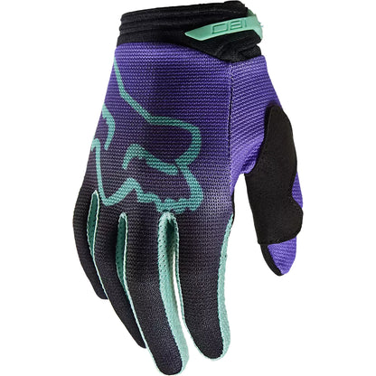 Guantes Moto Niño 180 Toxsyk Negro/Morado Fox