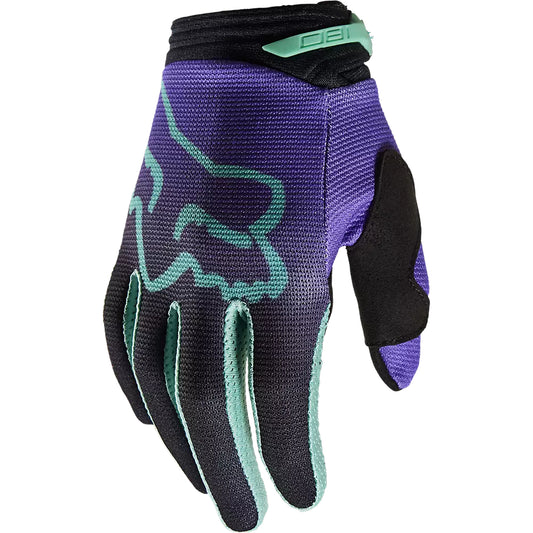Guantes Moto Niño 180 Toxsyk Negro/Morado Fox