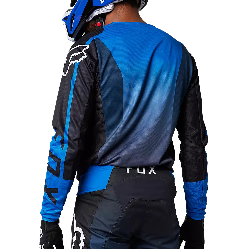 Polera Moto 180 Leed Azul/Negro Fox polera moto fox motocross