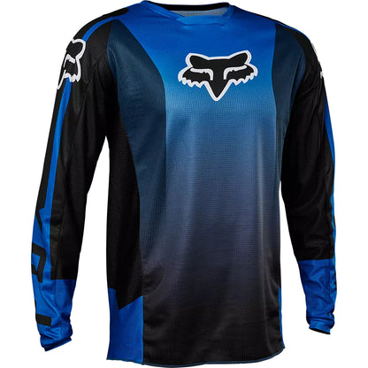 Polera Moto 180 Leed Azul/Negro Fox polera moto fox motocross