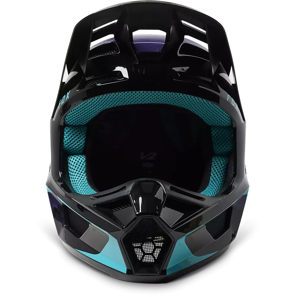 Casco Moto V2 Vizen Celeste Fox | Casco Moto Fox casco fox racing motocross mtb