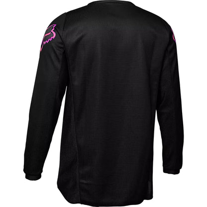 Polera Moto Niña Blackout Negro Fox polera moto fox motocross