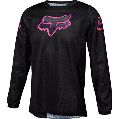 Polera Moto Niña Blackout Negro Fox polera moto fox motocross