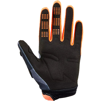 Guantes Moto Niño 180 Bknr Camo Gris/Naranjo Fox