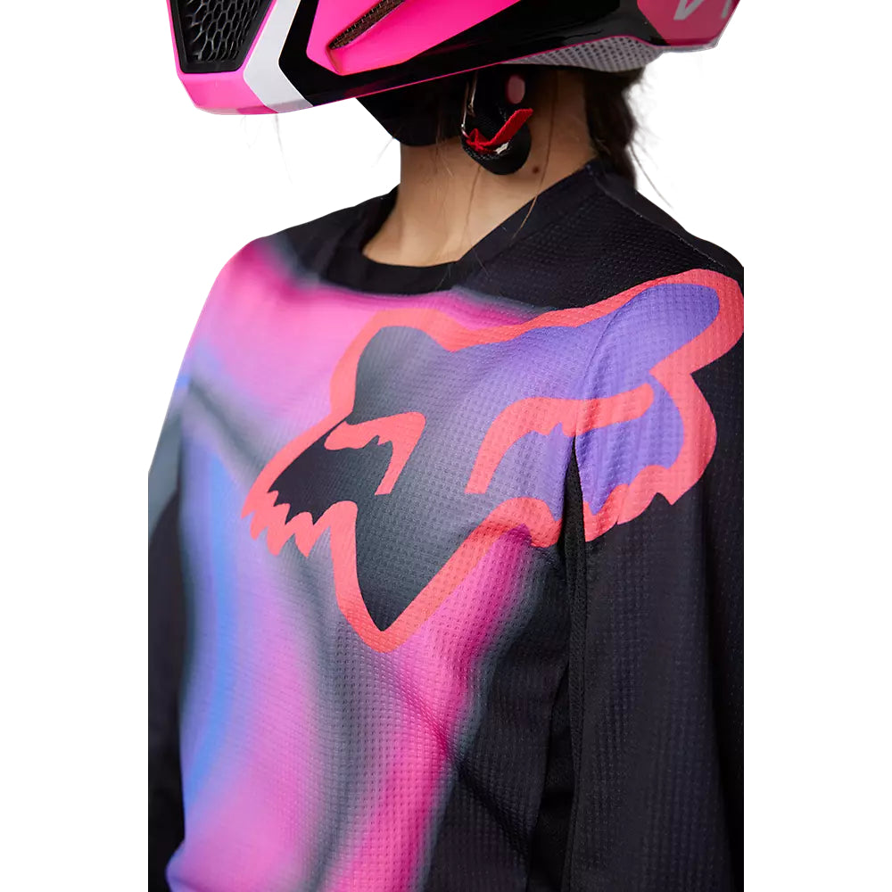 Polera Moto Mujer 180 Toxsyk Negro/Rosado Fox polera moto fox motocross