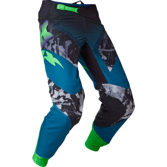 Pantalon Moto 360 Dkay Azul/Negro/Verde Fox