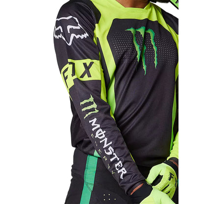 Polera Moto 180 Monster Negro/Verde Fox polera moto fox motocross