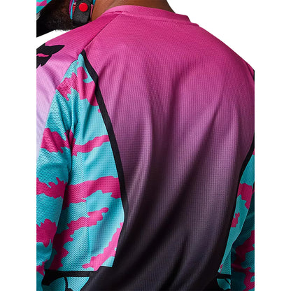 Polera Moto 180 Nuklr Celeste/Rosado Fox polera moto fox motocross