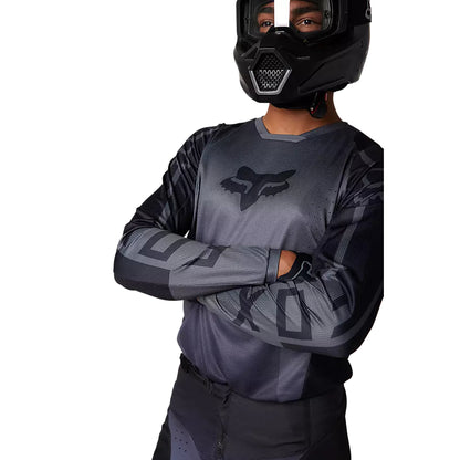Polera Moto 180 Leed Gris/Negro Fox polera moto fox motocross