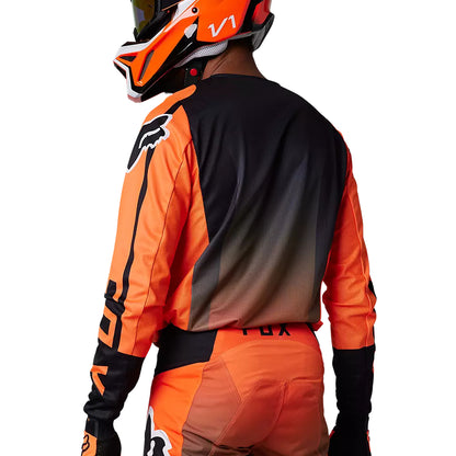 Polera Moto 180 Leed Naranjo/Negro Fox polera moto fox motocross