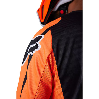 Polera Moto 180 Leed Naranjo/Negro Fox polera moto fox motocross