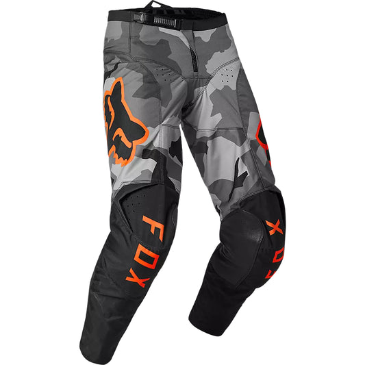 Pantalon Fox Moto 180 BKNR Camo para Moto Gris/Naranjo