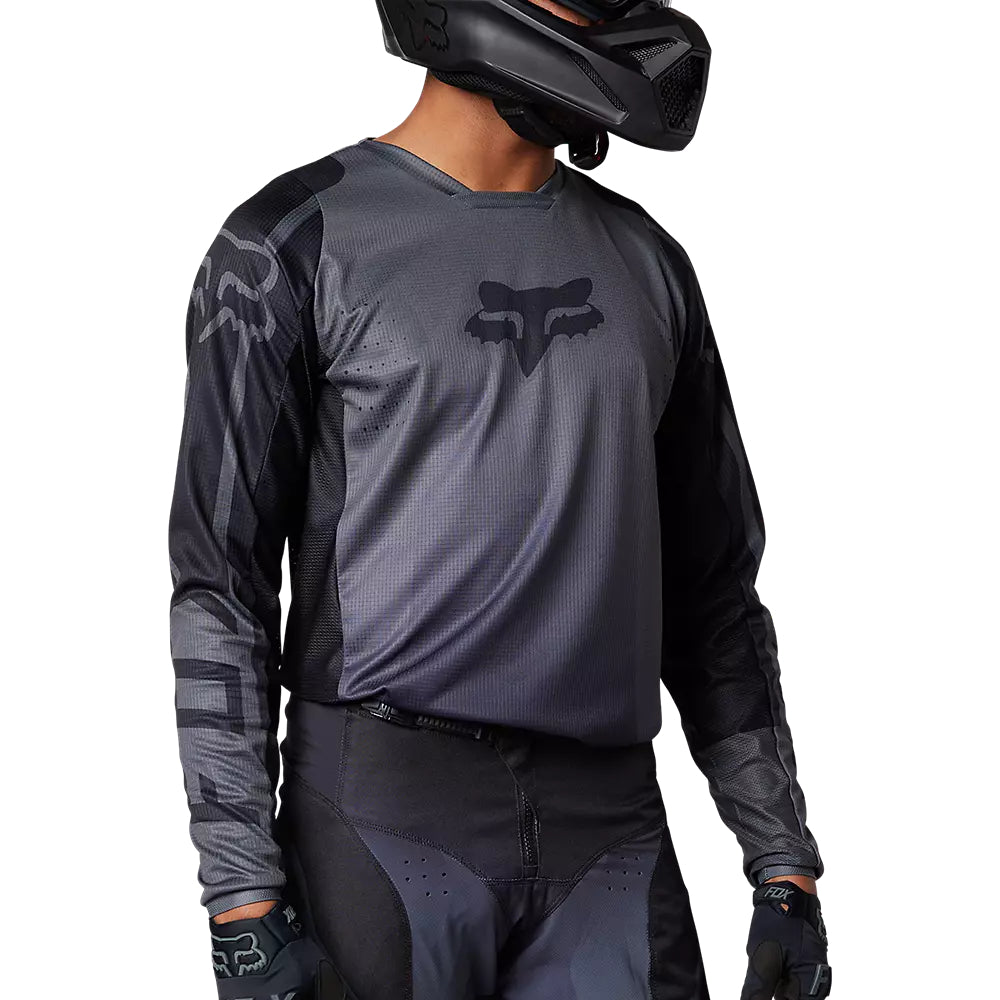 Polera Moto 180 Leed Gris/Negro Fox polera moto fox motocross