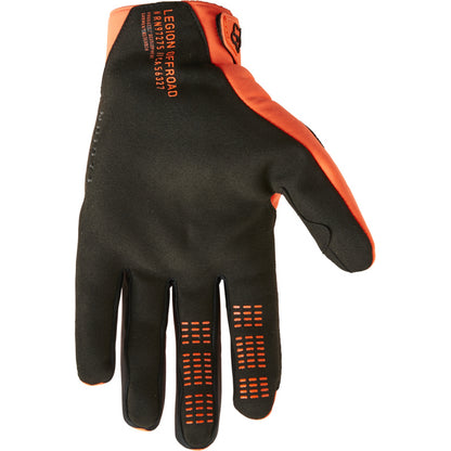 Guantes Moto Defend Thermo Offroad CE Naranja Fox - imagen 2