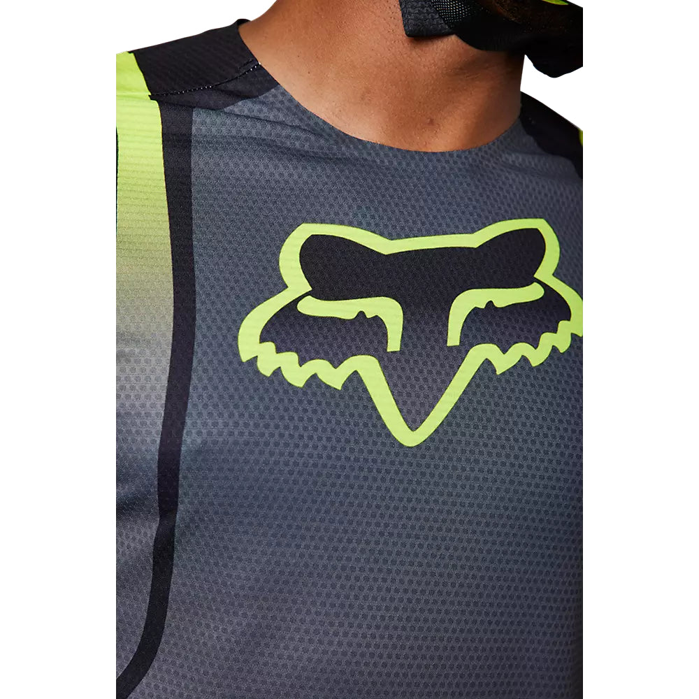 Polera Moto 360 Vizen Negro/Amarillo Fox polera moto fox motocross