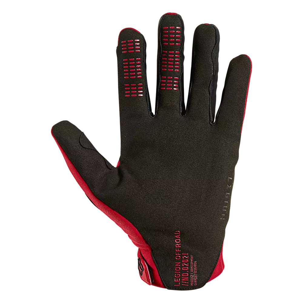 Guantes Moto Defend Thermo Offroad CE Rojo Fox