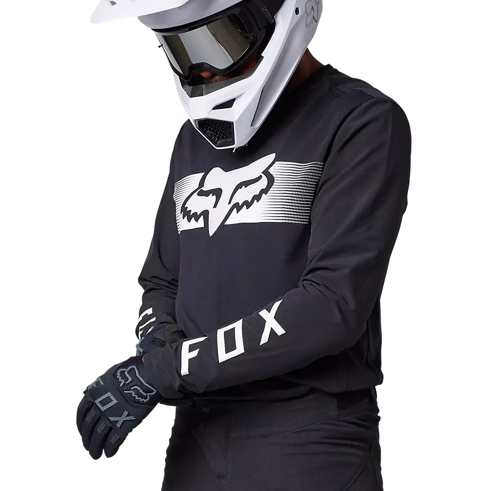 Polera Moto Ranger Offroad Negro/Blanco Fox polera moto fox motocross