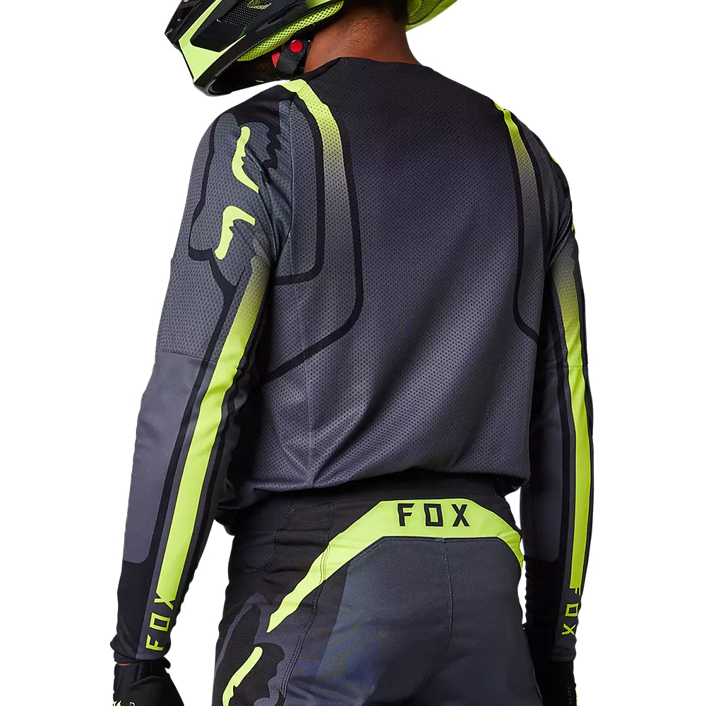 Polera Moto 360 Vizen Negro/Amarillo Fox polera moto fox motocross