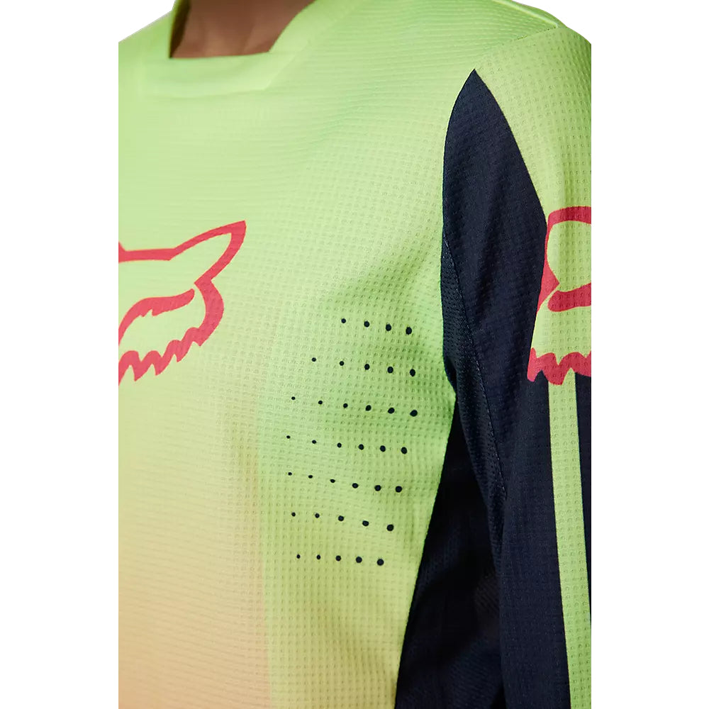 Polera Moto Mujer 180 Leed Rosado/Amarillo Fox polera moto fox motocross