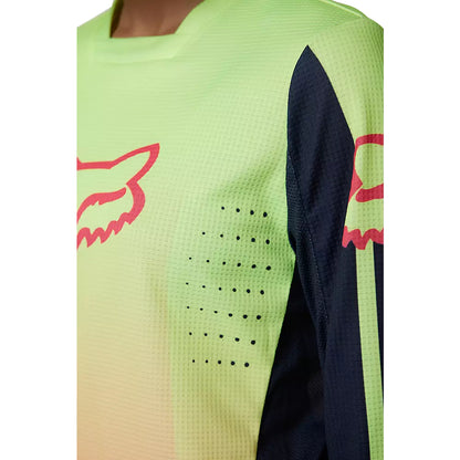 Polera Moto Mujer 180 Leed Rosado/Amarillo Fox polera moto fox motocross