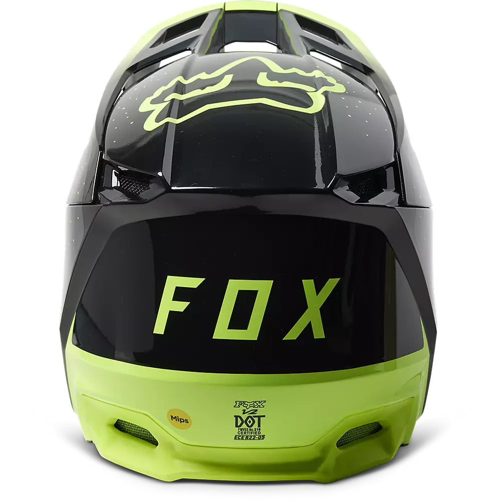 Casco Moto V2 Vizen Amarillo Fox | Casco Moto Fox casco fox racing motocross mtb