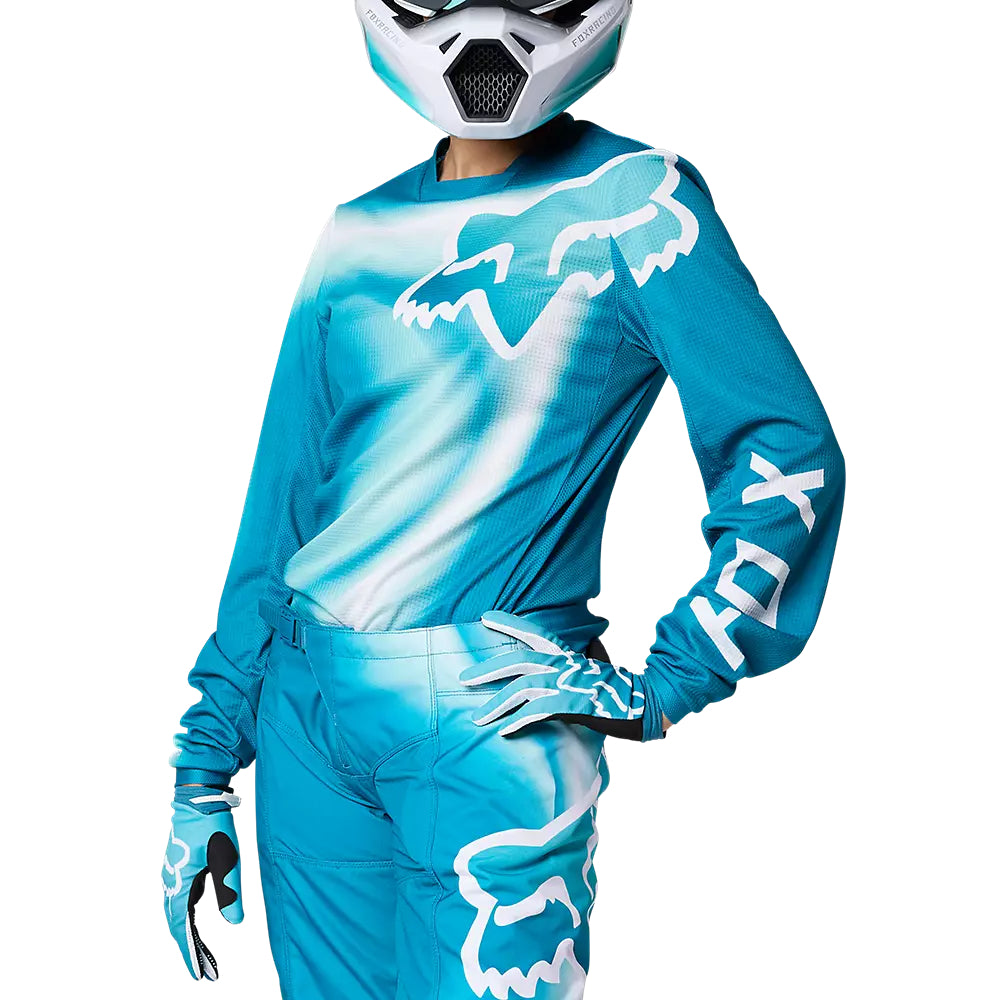 Polera Moto Mujer 180 Toxsyk Celeste Fox