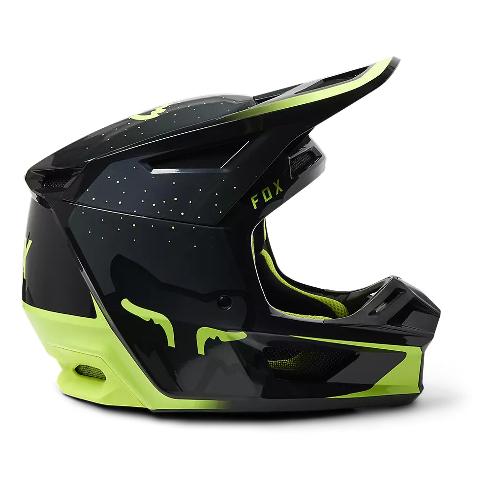 Casco Moto V2 Vizen Amarillo Fox | Casco Moto Fox casco fox racing motocross mtb