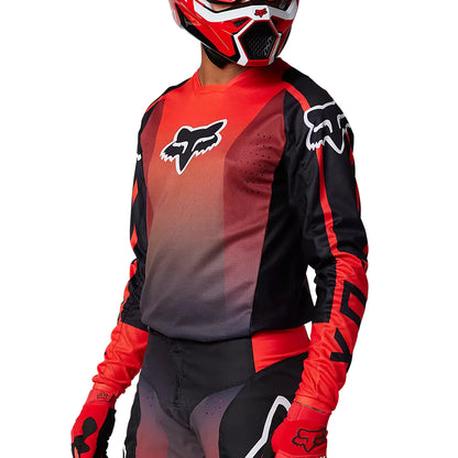 Polera Moto 180 Leed Rojo/Negro Fox polera moto fox motocross