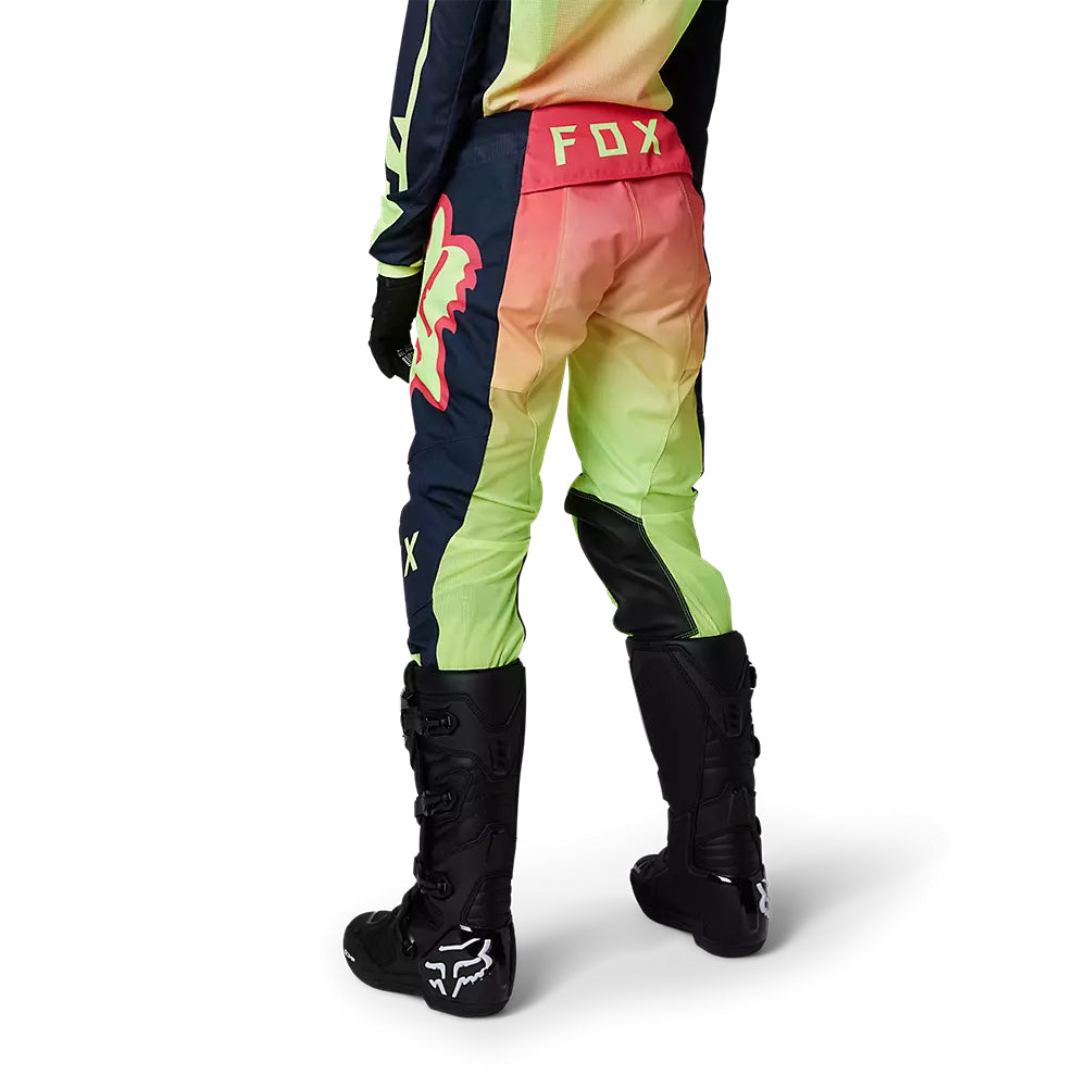 Pantalon Moto Mujer 180 Leed Rosado/Amarillo Fox