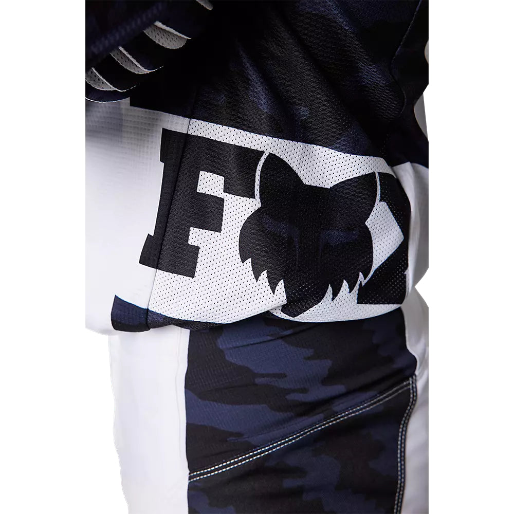 Polera Moto 180 Nuklr Azul/Blanco Fox polera moto fox motocross