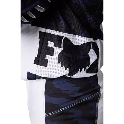 Polera Moto 180 Nuklr Azul/Blanco Fox polera moto fox motocross