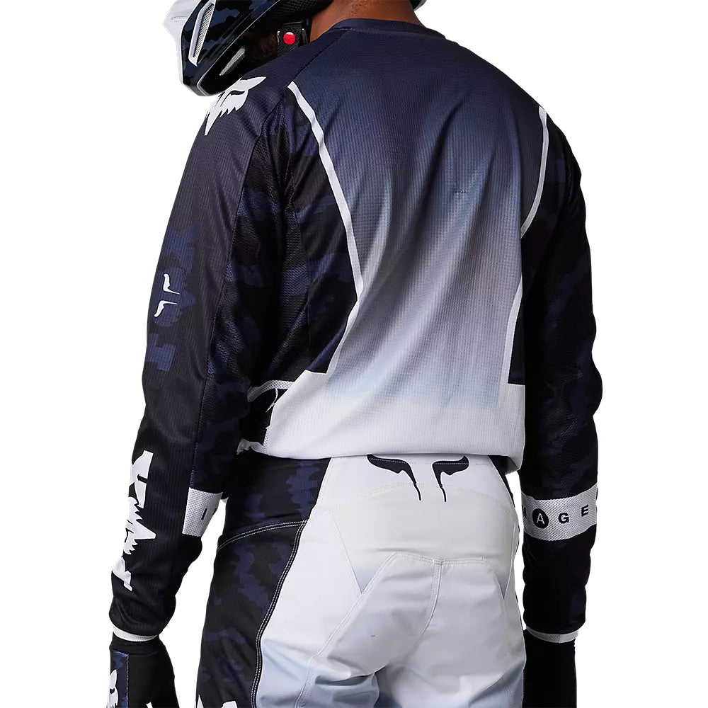 Polera Moto 180 Nuklr Azul/Blanco Fox polera moto fox motocross
