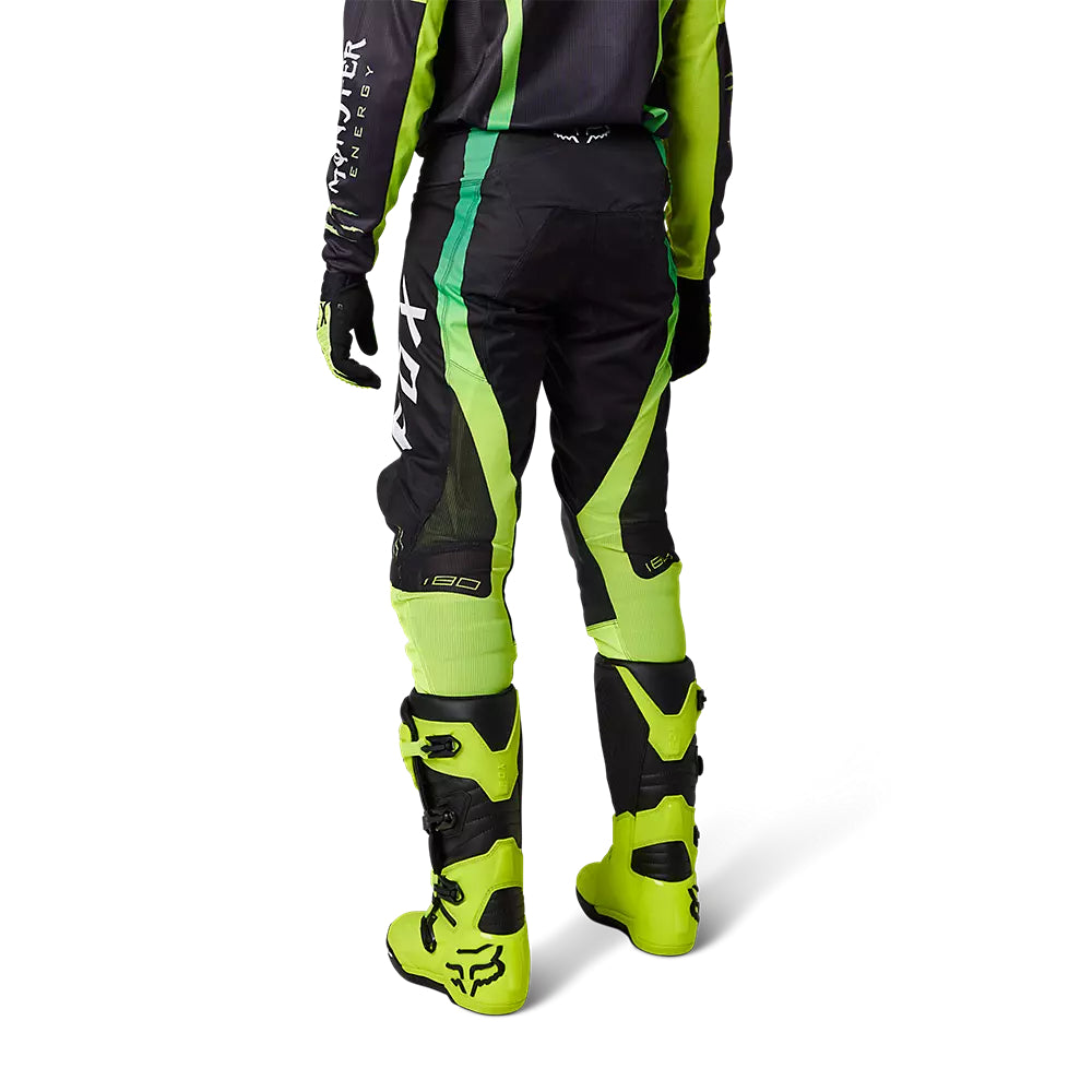 Pantalon Moto 180 Monster Negro/Verde Fox