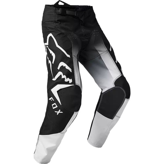 Pantalon Moto Niño 180 Leed Negro/Blanco Fox