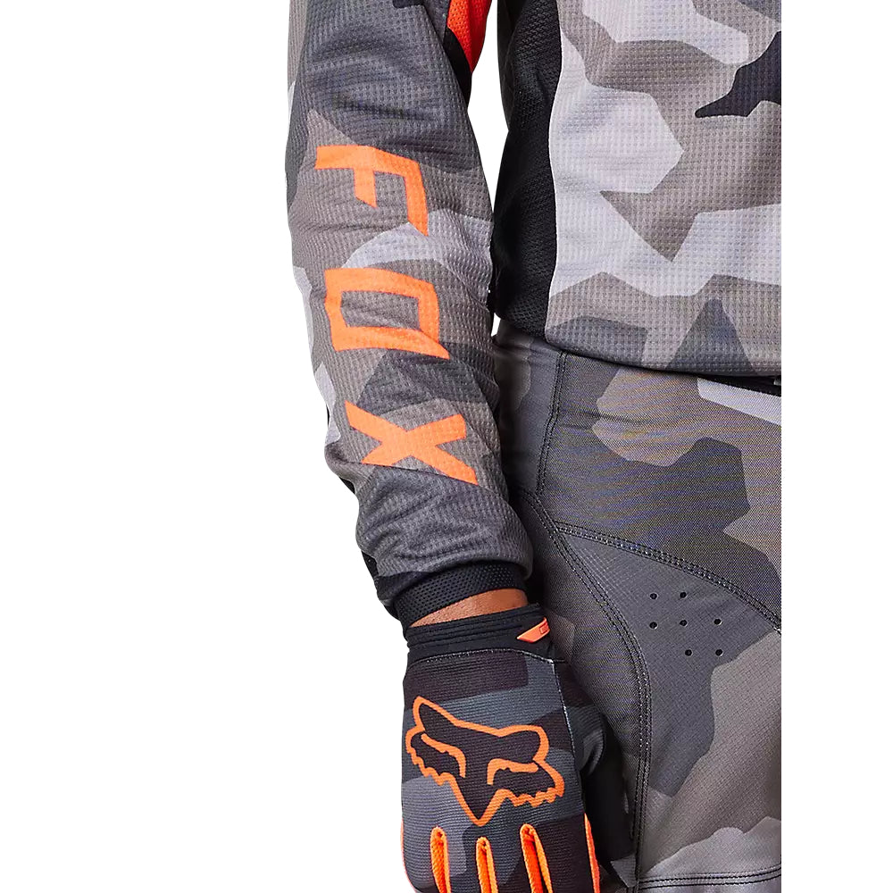 Polera Moto 180 BKNR Camo Gris/Naranjo Fox polera moto fox motocross