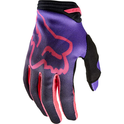 Guantes Moto Mujer 180 Toxsyk Negro/Rosado Fox