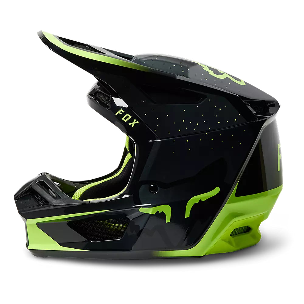 Casco Moto V2 Vizen Amarillo Fox | Casco Moto Fox casco fox racing motocross mtb