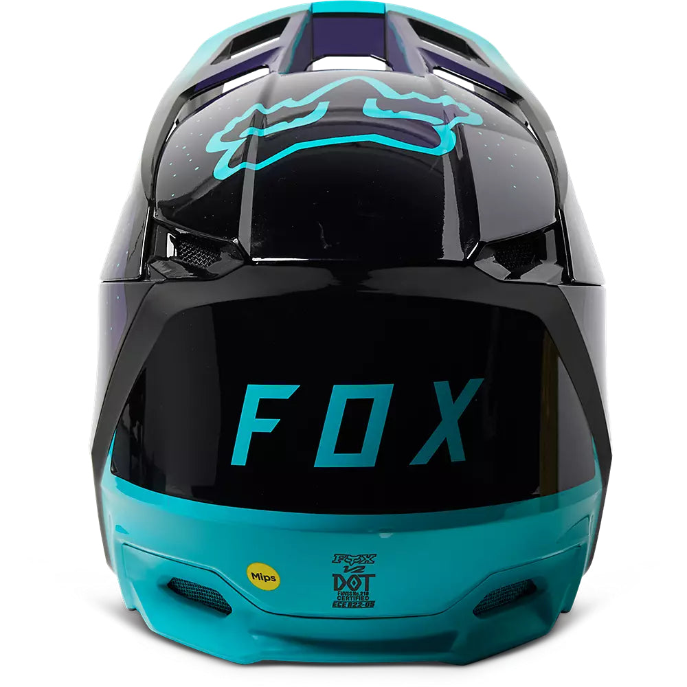 Casco Moto V2 Vizen Negro/Morado Fox | Casco Moto Fox casco fox racing motocross mtb