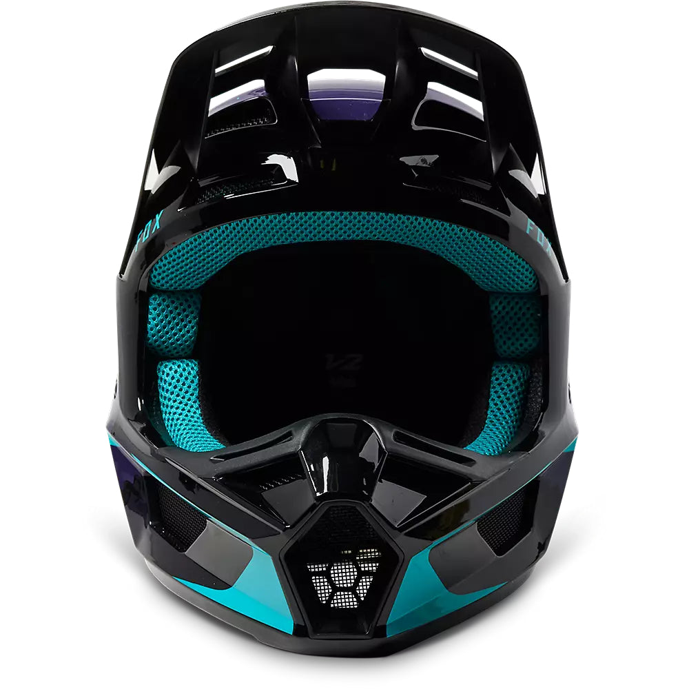 Casco Moto V2 Vizen Negro/Morado Fox | Casco Moto Fox casco fox racing motocross mtb
