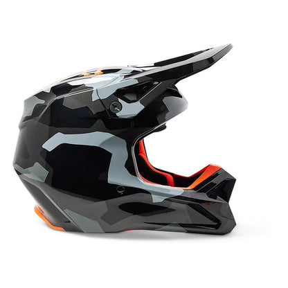 Casco Moto Niño V1 Bnkr Camo Negro/Gris Fox | Casco Moto Fox casco fox racing motocross mtb