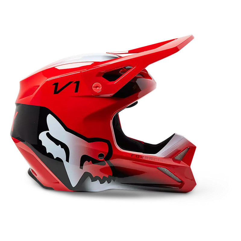 Casco Moto Niño V1 Toxsyk Rojo Fox