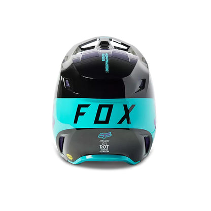 Casco Moto Niño V1 Toxsyk Negro/Celeste Fox | Casco Moto Fox casco fox racing motocross mtb