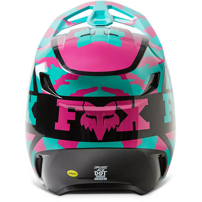 Casco Moto V1 Nuklr Celeste/Rosado Fox | Casco Moto Fox casco fox racing motocross mtb