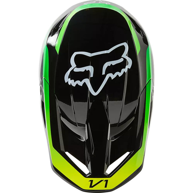 Casco Moto V1 Dpth Negro/Verde Fox | Casco Moto Fox casco fox racing motocross mtb