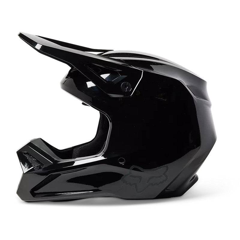 Casco Moto V1 Solid Negro Fox | Casco Moto Fox casco fox racing motocross mtb