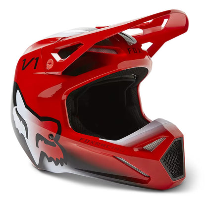 Casco Moto Niño V1 Toxsyk Rojo Fox