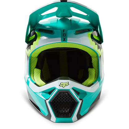 Casco Moto V1 Leed Celeste Fox | Casco Moto Fox casco fox racing motocross mtb