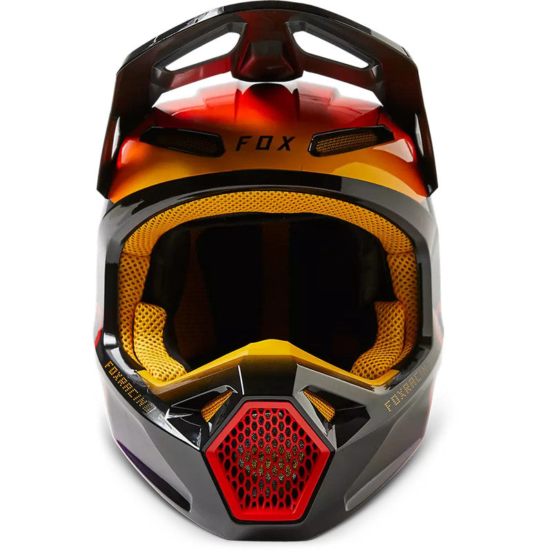 Casco Moto V1 Toxsyk Negro/Amarillo Fox | Casco Moto Fox casco fox racing motocross mtb