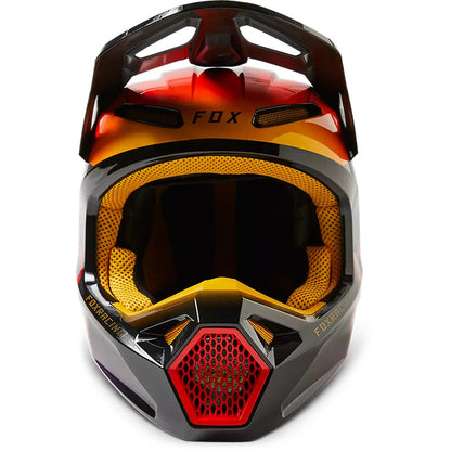 Casco Moto V1 Toxsyk Negro/Amarillo Fox | Casco Moto Fox casco fox racing motocross mtb